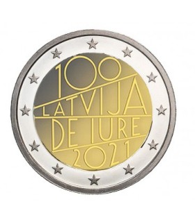 2 Euro BU Lettonie 2021 - 100 ans de Jure
