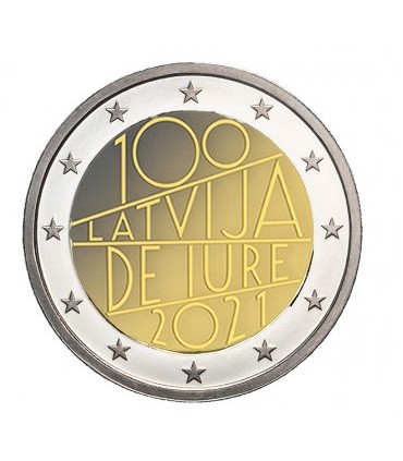 2 Euro BU Lettonie 2021 - 100 ans de Jure