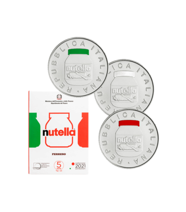 3 x 5 euro Italie 2021 - Nutella