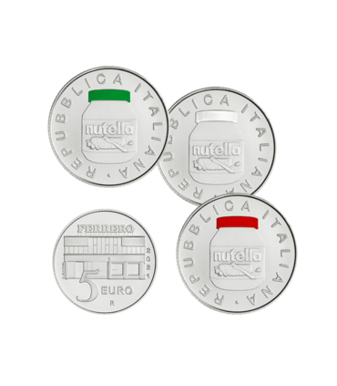 3 x 5 euro Italie 2021 - Nutella