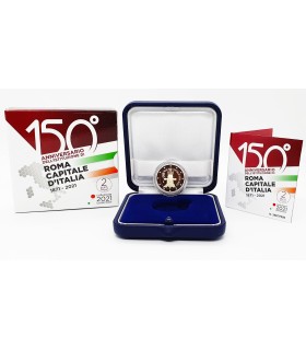 2 Euro BE Italie 2021-150 ans de la proclamation de Rome comme capitale italienne
