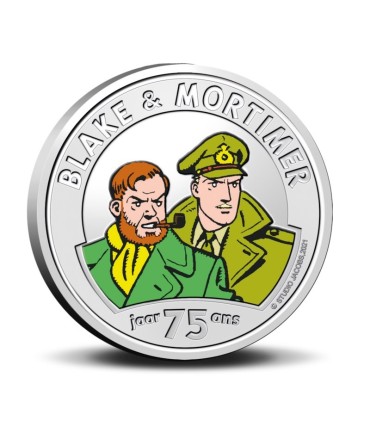5 euro Belgique 2021 - 75 ans de Blake et Mortimer version Couleur
