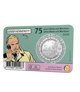 5 euro Belgique 2021 - 75 ans de Blake et Mortimer