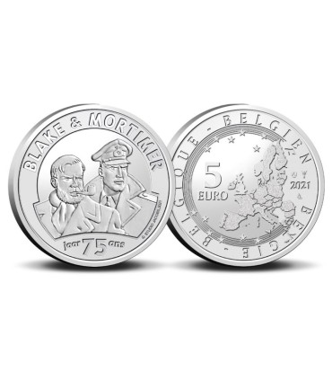 5 euro Belgique 2021 - 75 ans de Blake et Mortimer