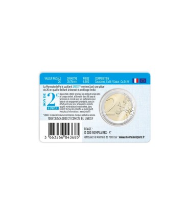 Coincard 2 Euro France 2021 - Unicef