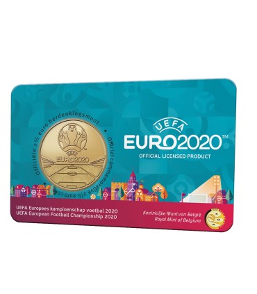 Coincard Flamande 2,50 Euro Belgique 2021 - UEFA EURO 2020
