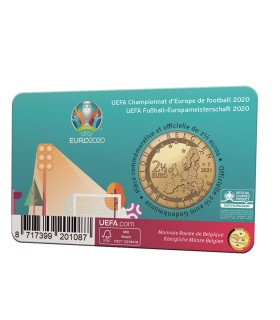 Coincard Francaise 2,50 Euro Belgique 2021 - UEFA EURO 2020