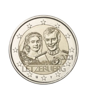 2 Euro Luxembourg 2021- 40e anniversaire de mariage du Grand-Duc Henri