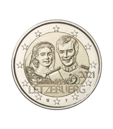 2 Euro Luxembourg 2021- 40e anniversaire de mariage du Grand-Duc Henri