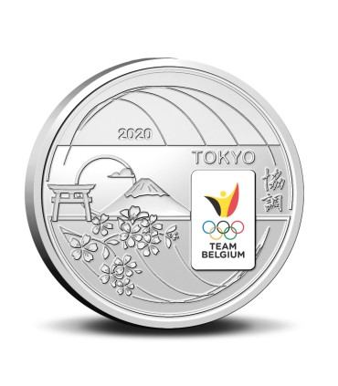 5 euro Belgique 2021 - Team Belgium - Jeux olympique de Tokyo version couleur