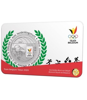 5 euro Belgique 2021 - Team Belgium - Jeux olympique de Tokyo version couleur