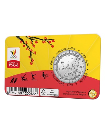 5 euro Belgique 2021 - Team Belgium - Jeux olympique de Tokyo