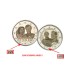 2 x 2 Euro Luxembourg 2021- photo poinçon Pont de Saint-Servais