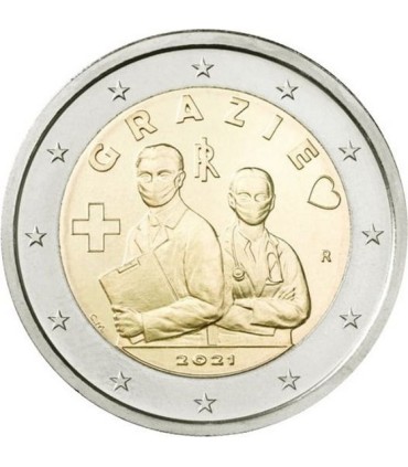 2 Euro Italie 2021 - Merci aux professionnels de santé