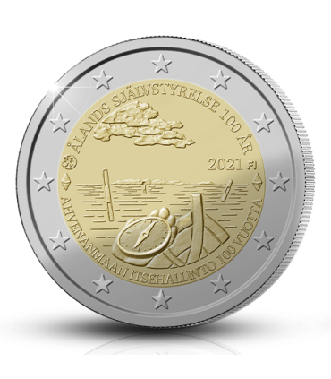 2 Euro  Finlande 2021 - 100 ans de l'autonomie de Aland