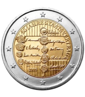 2 Euro AUTRICHE 2005 Traité Autrichien - L’Autriche dans le cadre du 50e anniversaire du Traité d’État autrichien (50 Jahre Staa