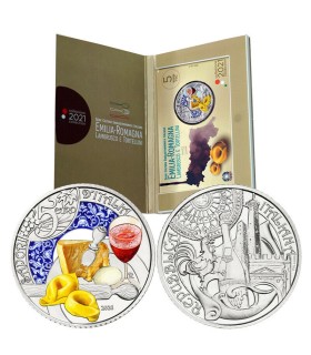 5 euro Italie 2021  Lambrusco et tortellini