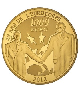 1000 Euro Europa 2012 - Description :
 
Débutée en 1998, la série « Europa » met cette année l’amitié
franco-allemande à l’honne