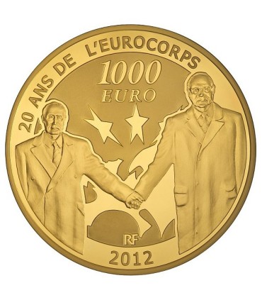 1000 Euro Europa 2012 - Description :
 
Débutée en 1998, la série « Europa » met cette année l’amitié
franco-allemande à l’honne
