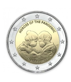 2 Euro Malte 2021 - Héros de la Pandémie