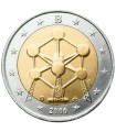 2 Euro BELGIQUE 2006 Atomium - La Belgique à l’occasion de la réouverture de l'Atomium. La partie interne de la pièce représente