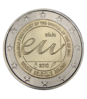 2 Euro BELGIQUE 2010 Presidence UE - La Belgique, à l'occasion de la présidence belge du Conseil de l’Union européenne en 2010. 