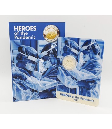 2 Euro Malte 2021 Coincard - Héros de la Pandémie