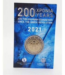 Coincard 2 Euro Grèce 2021 - Bicentenaire de la Révolution Grecque