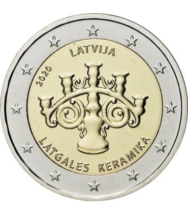 2 Euro BU Lettonie 2020 - Céramique de Latgale