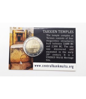 Coincard 2 Euro Malte 2021 - Temples de Tarxien