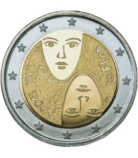2 Euro FINLANDE 2006 Suffrage Universel - La Finlande pour célébrer le 100e anniversaire du suffrage universel et égalitaire. La