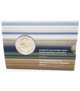Coincard 2 Euro Lituanie 2021 - Réserve de la biosphère de žuvintas