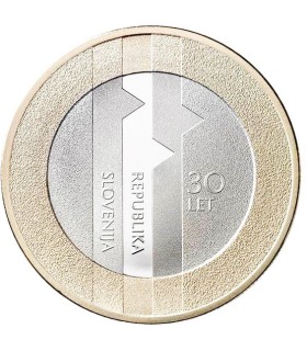 3 euro Slovénie 2021 30 ans de l'indépendance de la Slovénie