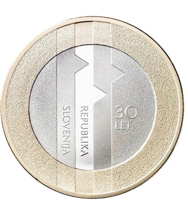 3 euro Slovénie 2021 30 ans de l'indépendance de la Slovénie