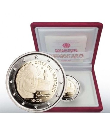 2 Euro BE Vatican 2021 - 700 ans de la mort de Dante Alighieri