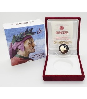 2 Euro BE Vatican 2021 - 700 ans de la mort de Dante Alighieri