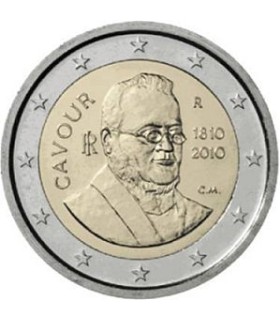 2 Euro italie 2010 Cavour - 
	commémorative de 2 € 2010 d'Italie 

	200e anniversaire de la naissance Camillo Benso'

	 

	date 