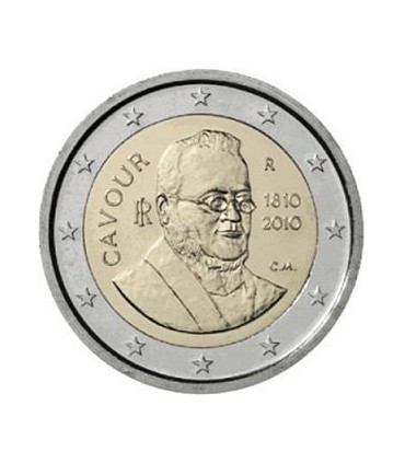 2 Euro italie 2010 Cavour - 
	commémorative de 2 € 2010 d'Italie 

	200e anniversaire de la naissance Camillo Benso'

	 

	date 