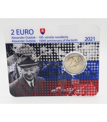 Coincard 2 Euro Slovaquie 2021 - Alexander Dubček