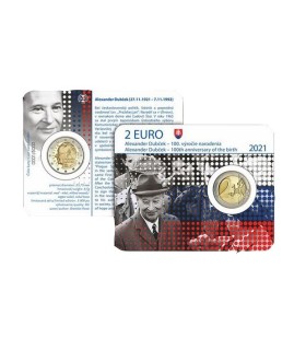 Coincard 2 Euro Slovaquie 2021 - Alexander Dubček