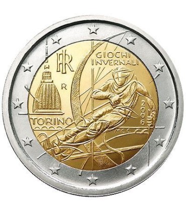 2 Euro italie 2006 Jeux de Turin - 
	 

	Thème: 2 € commémorative Italie 2006 commémorant les jeux olympiques d'hiver de Turin.
