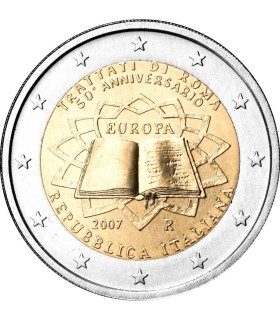 2 Euro Italie 2007 Traité de Rome -  
Thème: 2 € commémorative au traité de Rome Italie 2007
 
 Tirage :5 000 000  exemplaires
 