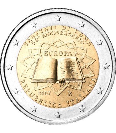 2 Euro Italie 2007 Traité de Rome -  
Thème: 2 € commémorative au traité de Rome Italie 2007
 
 Tirage :5 000 000  exemplaires
 