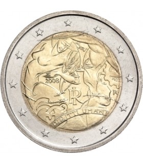 2 Euro Italie 2008 Droits de l' Homme -  
Thème: 2 € commémorative Italie 2008 commémorant le 60e anniversaire de la Déclaration