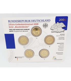 SET 5*2 Euro Allemagne 2008 BU - 
	 

	set Allemagne des 5 ateliers (ADFGJ) 2008

	 

	qualité: BU

	 

	Description:

	 

	À l’