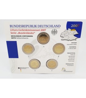 SET 5*2 Euro Allemagne 2007 BU - 
	 

	set Allemagne des 5 ateliers (ADFGJ) 2007

	 

	qualité:BU

	 

	Description:

	 

	À l’o