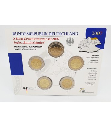 SET 5*2 Euro Allemagne 2007 BU - 
	 

	set Allemagne des 5 ateliers (ADFGJ) 2007

	 

	qualité:BU

	 

	Description:

	 

	À l’o