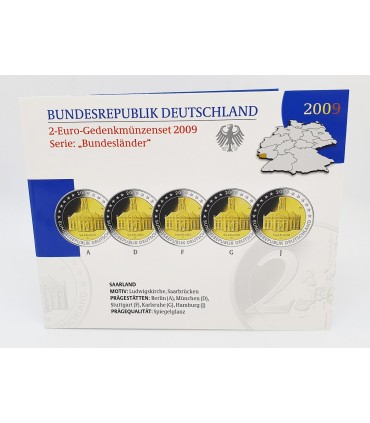 SET 5*2 Euro Allemagne 2009 BE - 
	set Allemagne des 5 ateliers (ADFGJ) 2009

	 

	qualité: BE

	 

	Description:

	 

	À l’occa