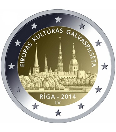 2 Euro LETTONIE 2014 La Capitale Riga -  
2 euro commemorative Lettonie 2014
Thème :RIGA
Tirage :1 000 000 exemplaires.
Descript