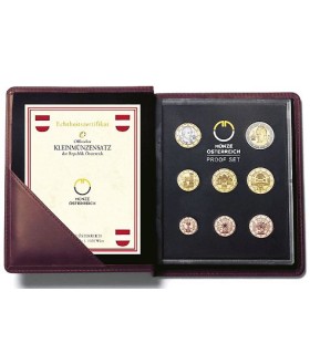 BE AUTRICHE 2002 - 
	 

	Description:

	 

	Série Autriche en coffret belle épreuve comprenant les 8 pièces de 1c à 2€ au millés